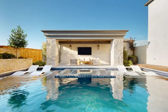 Pool and cabana