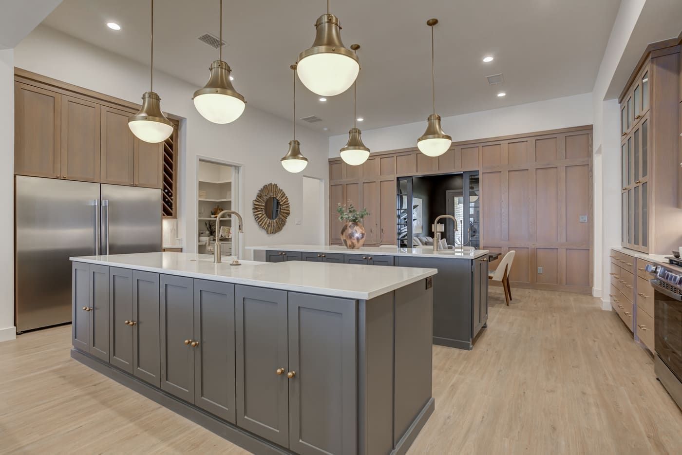 3813 123rd St — kitchen with two islands